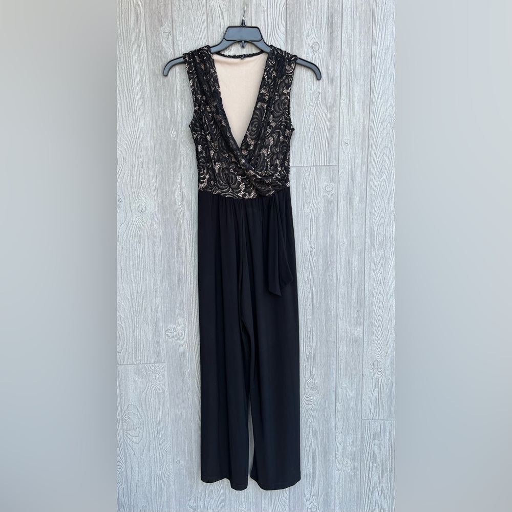 Tiana B. Black Lace Jumpsuit Size 4P